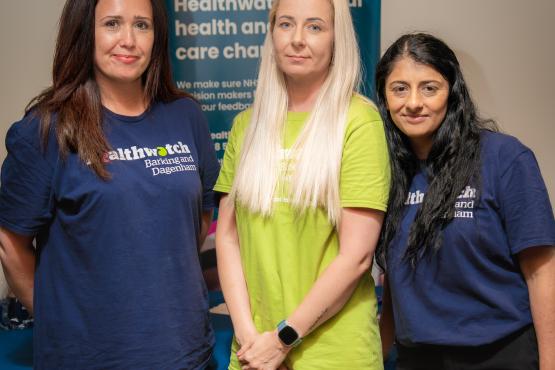 three healthwatch staff members 