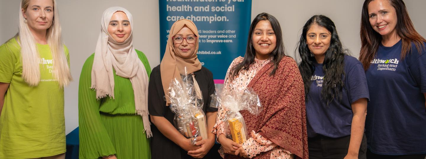 volunteers and Healthwatch staff 